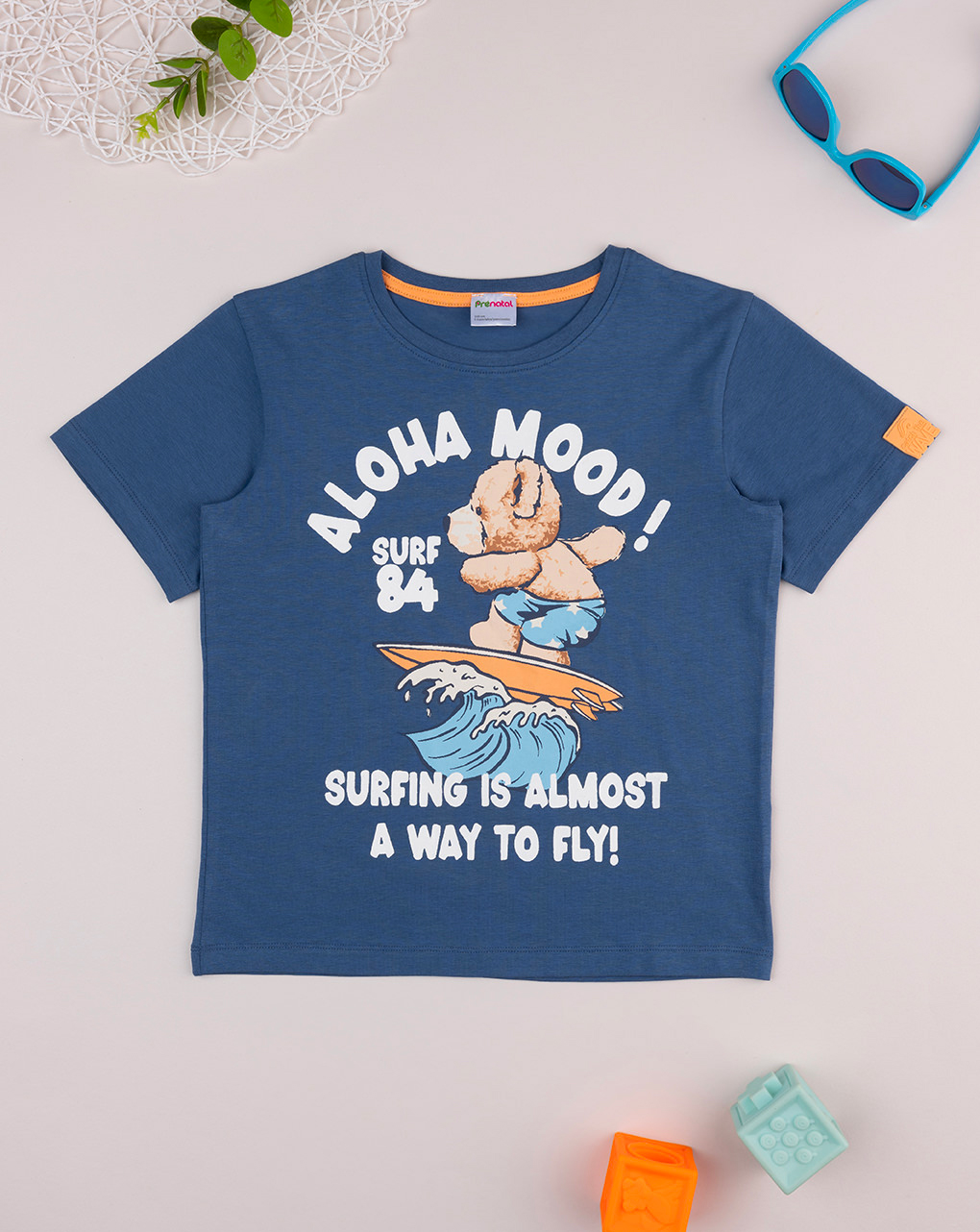 παιδικό t-shirt μπλε surf για αγόρι