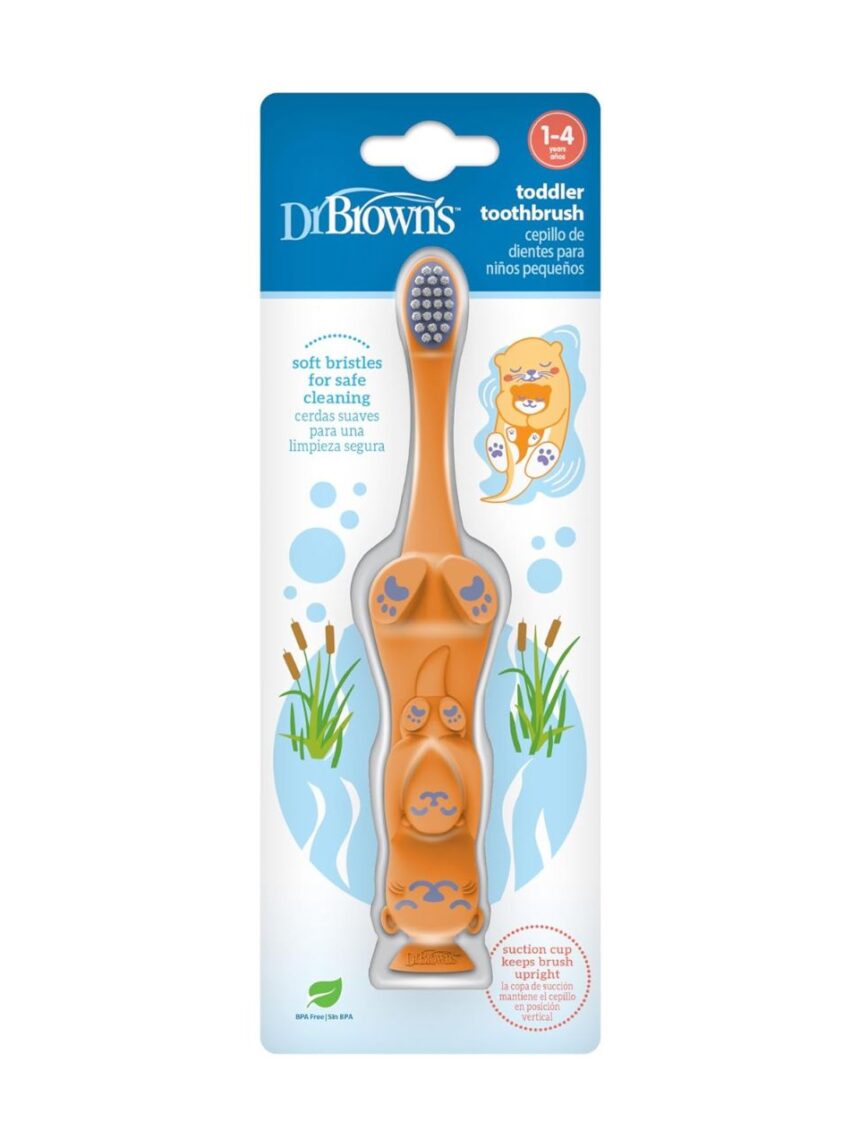 Dr. brown's οδοντόβουρτσα βίδρα orange hg097 - Dr Browns