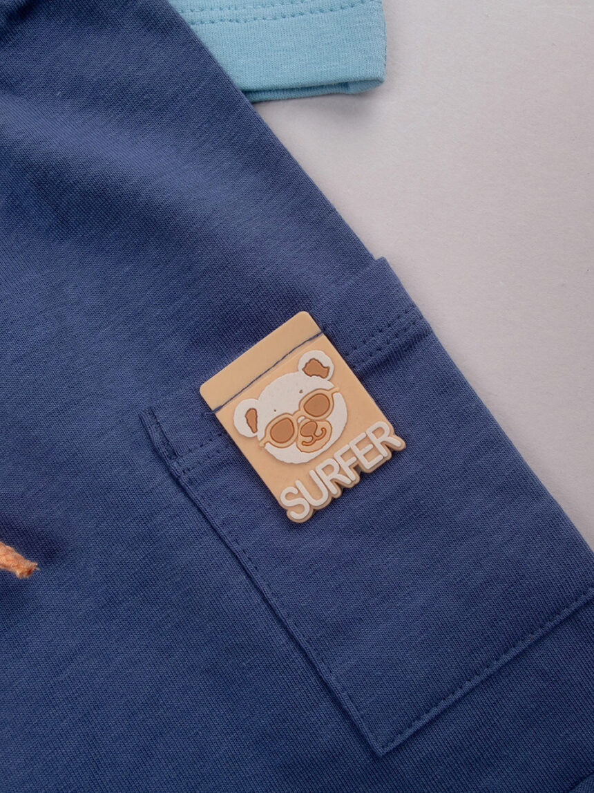 βρεφικό σετ t-shirt και σορτσάκι surf για αγόρι - Prénatal