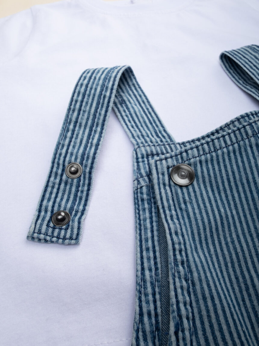 βρεφικό σετ t-shirt και σαλοπέτα chambray για αγόρι - Prénatal