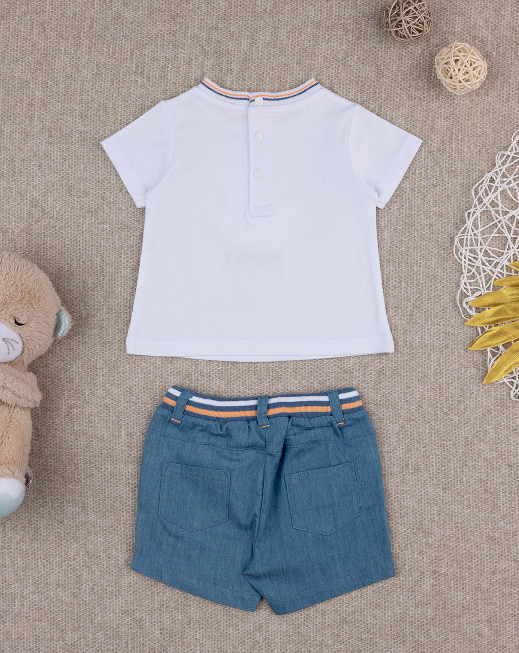 βρεφικό σετ t-shirt και σορτσάκι family surfers για αγόρι - Prénatal