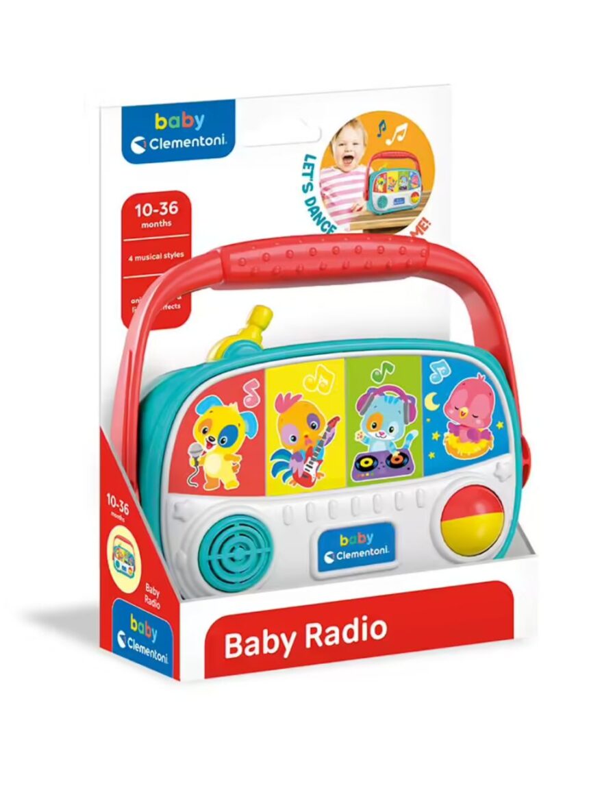 Baby clementoni βρεφικό παιχνίδι baby ραδιόφωνο 1000-17459 - BABY CLEMENTONI