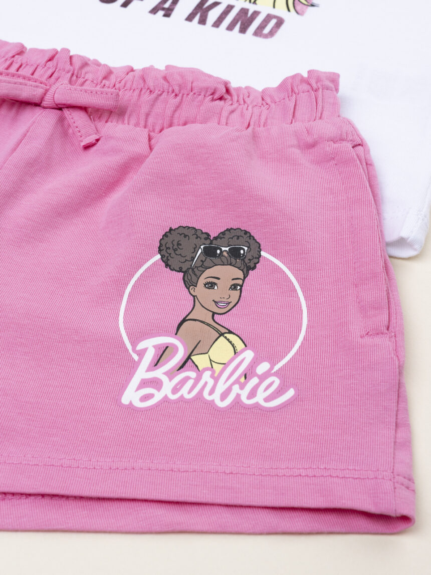 παιδικό σετ t-shirt και σορτσάκι barbie για κορίτσι - Prénatal