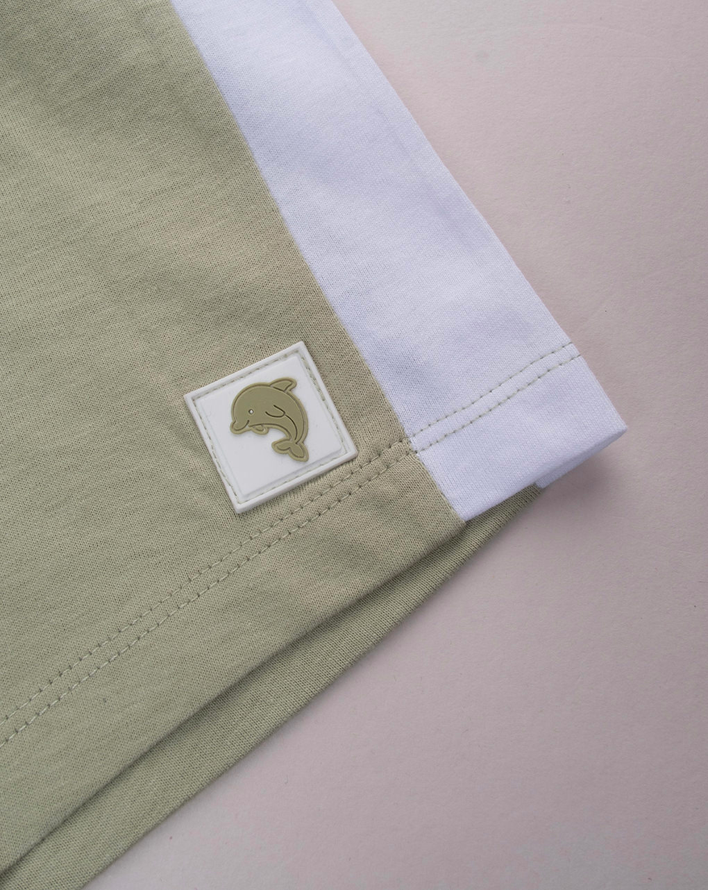 βρεφικό σορτσάκι λαδί με δελφίνι για αγόρι - Prénatal