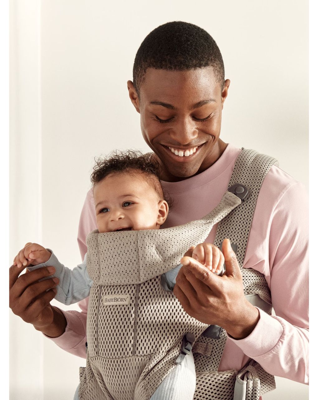 Babybjorn μάρσιπος move 3d mesh grey beige - Baby Bjorn