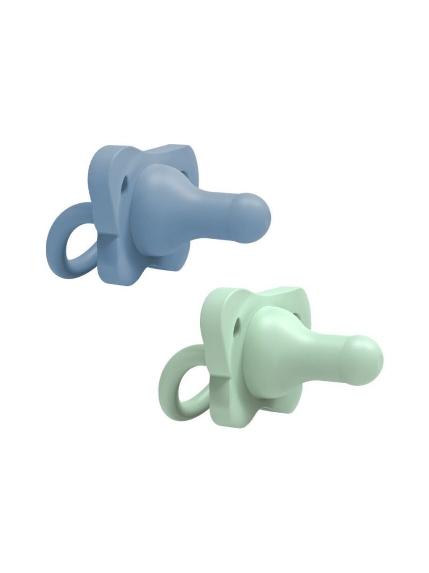 Dr. brown's πιπίλα σιλικόνης 0-6m blue/green ps12008 - Dr Browns