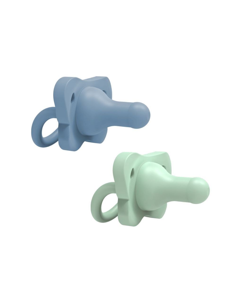 Dr. brown's πιπίλα σιλικόνης 0-6m blue/green ps12008 - Dr Browns