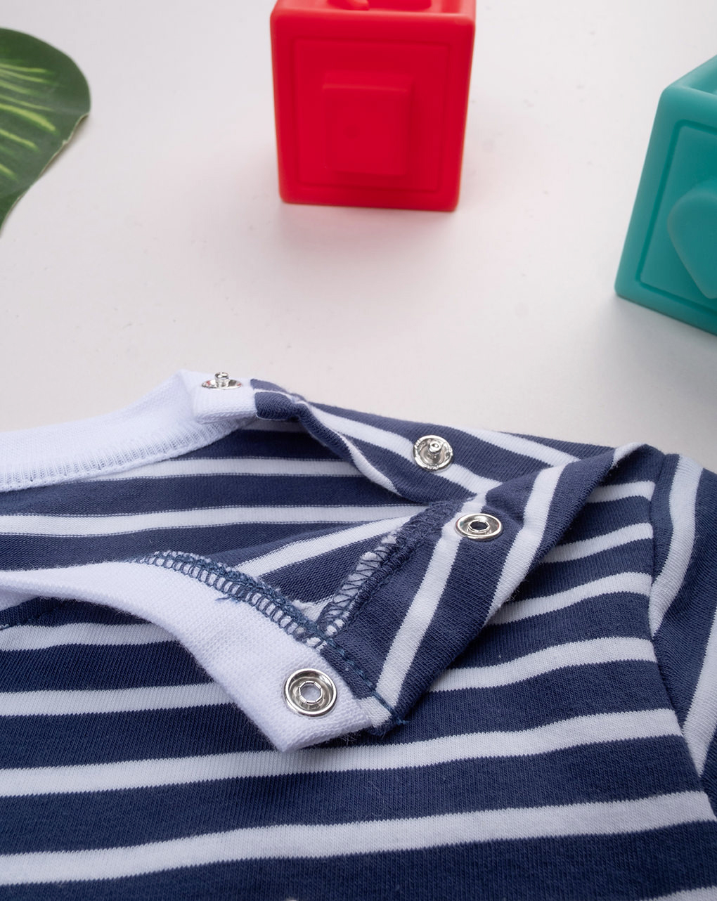 βρεφικό t-shirt ριγέ μπλε sailing away για αγόρι - Prénatal