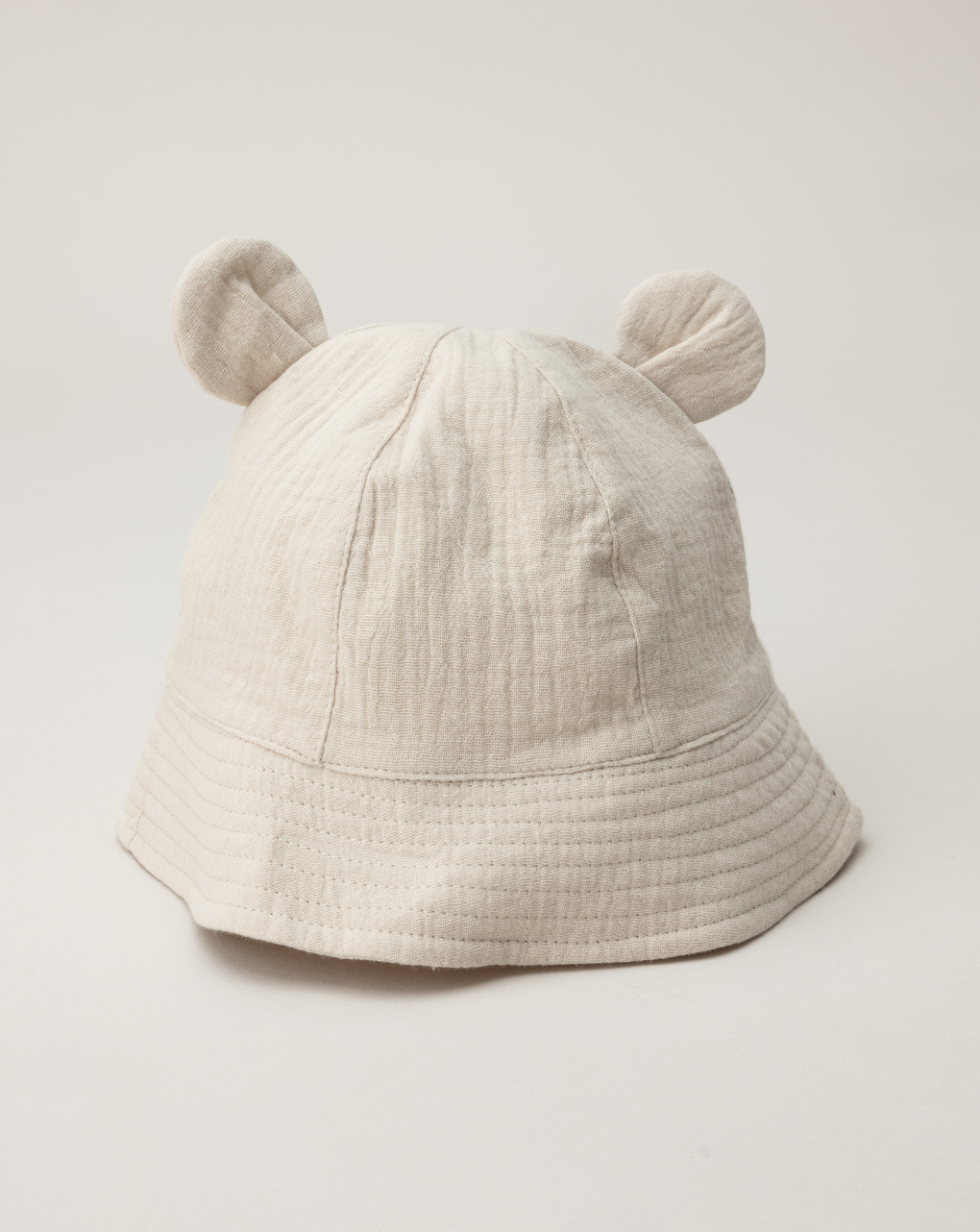 βρεφικό καπέλο μπεζ με αρκουδάκι για αγόρι - Prénatal