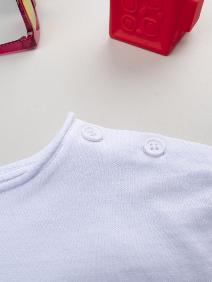 βρεφικό t-shirt λευκό με φράουλα για κορίτσι - Prénatal