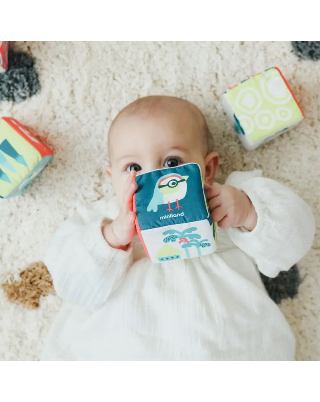 Miniland σετ μαλακών κύβων κουδουνίστρας me97230 - X-TREME BABY