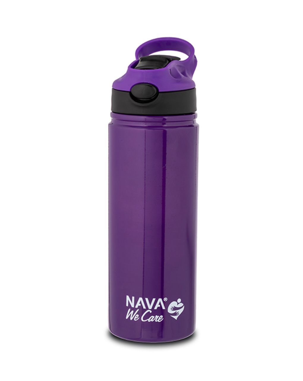 Nava θερμός μπουκάλι ανοξείδωτο "we care" μωβ 500ml 10-016-052 - Nava