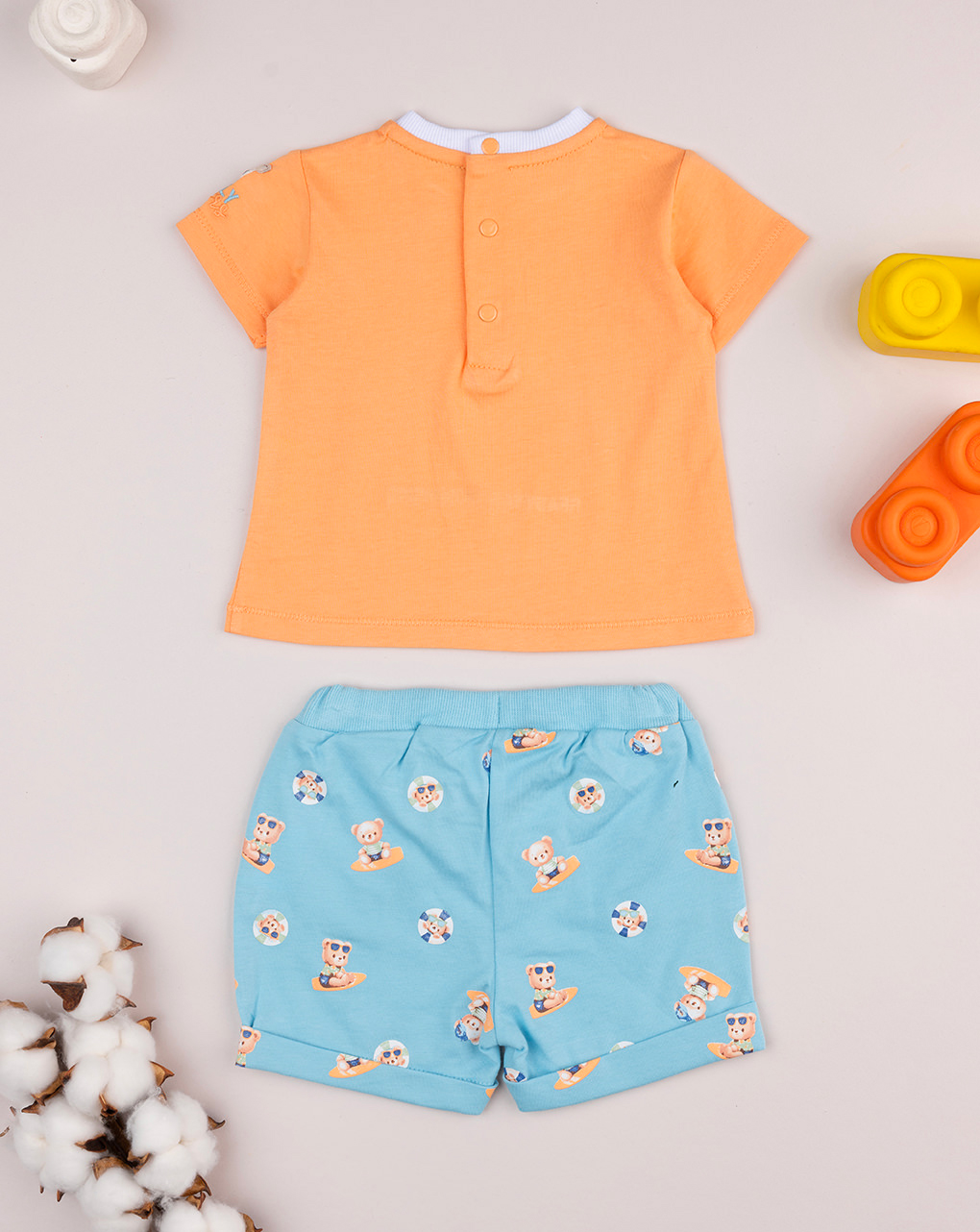 βρεφικό σετ t-shirt και σορτσάκι swimming για αγόρι - Prénatal