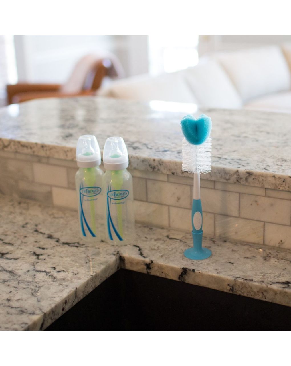 Dr. brown's βούρτσα καθαρισμού μπιμπερό χρωματιστές (4 σχέδια) ac023 - Dr Browns