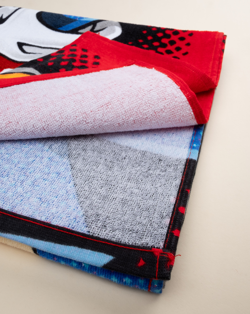 παιδική πετσέτα θαλάσσης κόκκινη sonic για αγόρι - Prénatal