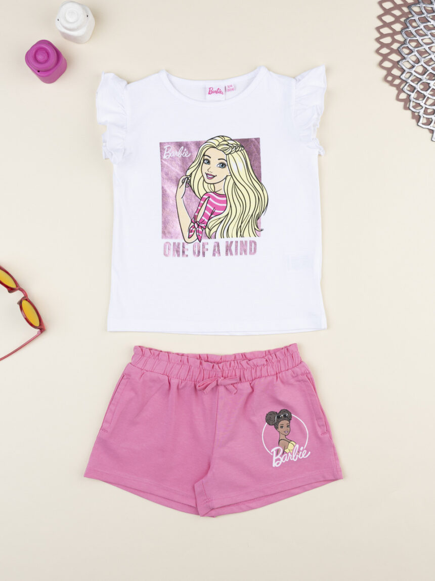 παιδικό σετ t-shirt και σορτσάκι barbie για κορίτσι - Prénatal