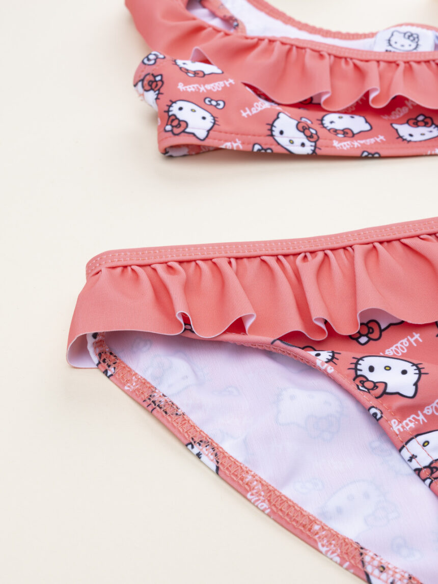 παιδικό μαγιό μπικίνι σομόν hello kitty για κορίτσι - Prénatal