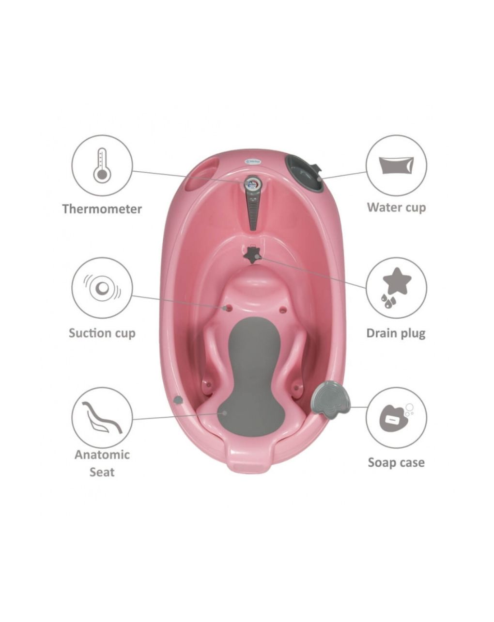 Bebe stars μπανιέρα ocean pink 22-185 - Bebe Stars