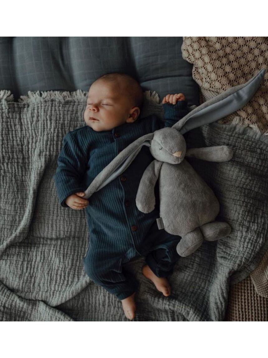 Moonie 2.0 the humming friend επαναφορτιζόμενο βοήθημα ύπνου με αισθητήρα κλάματος και φωτισμό silver bunny - MOONIES