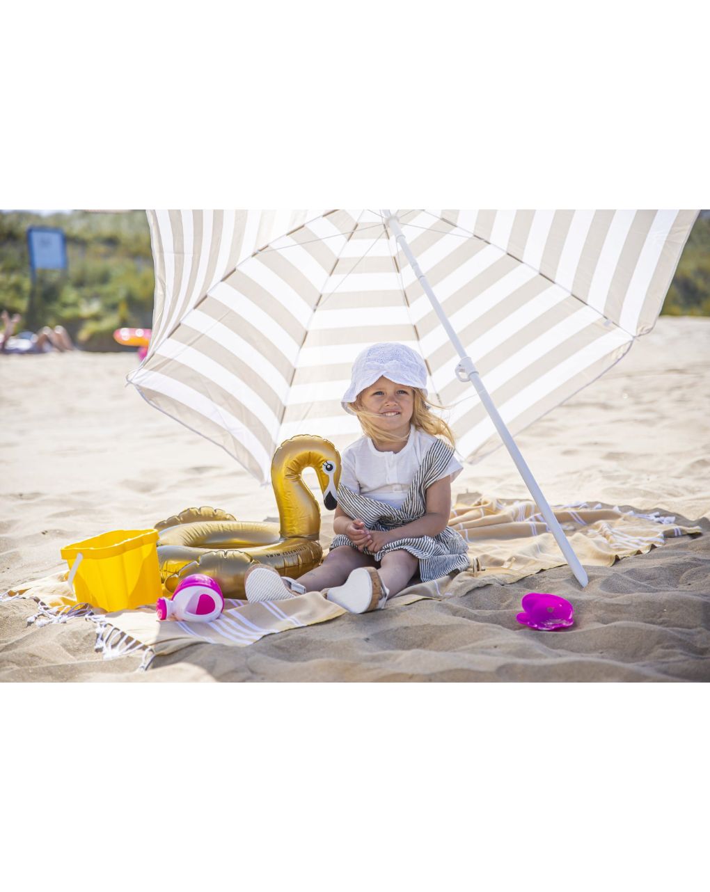 Swim essentials φουσκωτό σωσίβιο θαλάσσης 56cm splitring gold swan swe-2020se03 - Swim Essentials