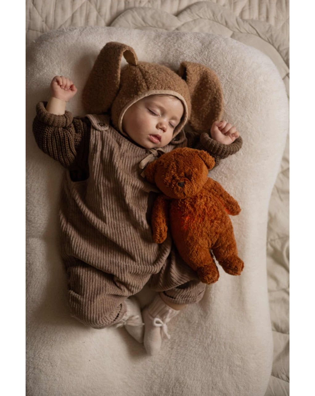 Moonie 2.0 the organic humming bear επαναφορτιζόμενο βοήθημα ύπνου με ηχογράφιση και αισθητήρα κλάματος polar - MOONIES