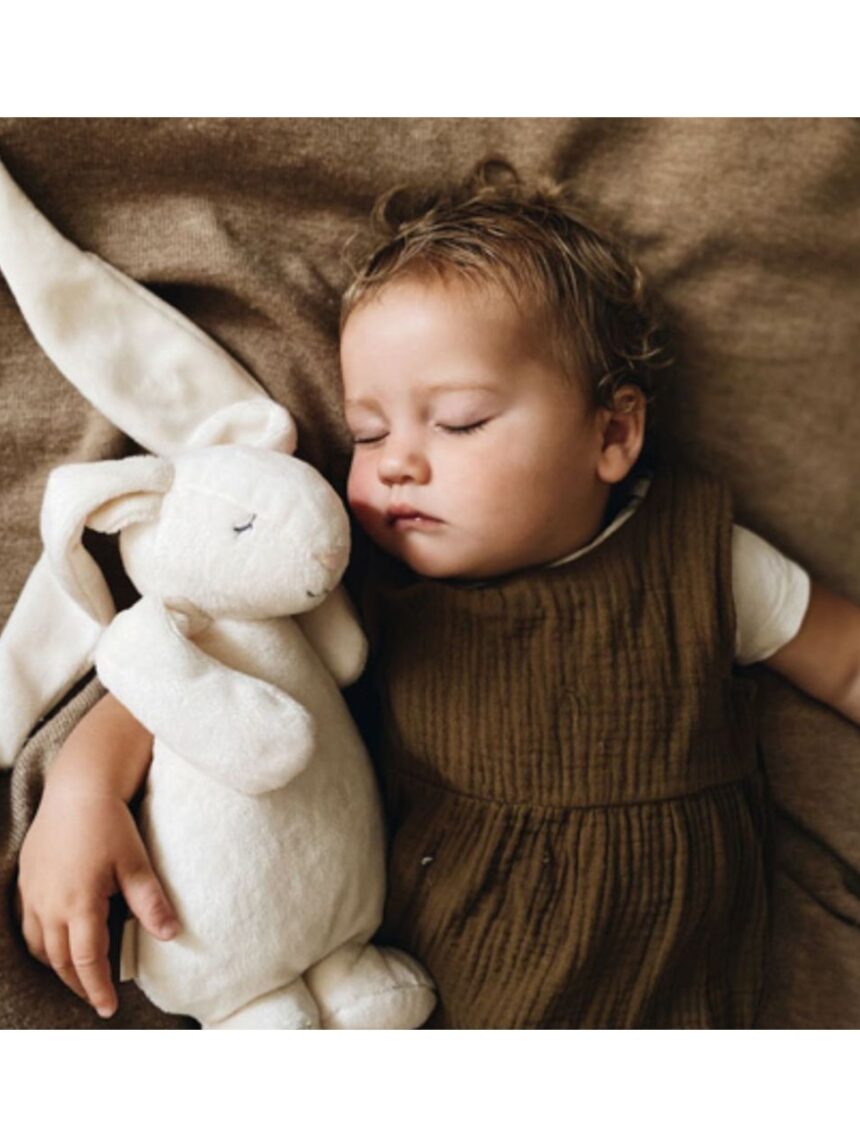 Moonie 2.0 the humming friend επαναφορτιζόμενο βοήθημα ύπνου με αισθητήρα κλάματος και φωτισμό silver bunny - MOONIES