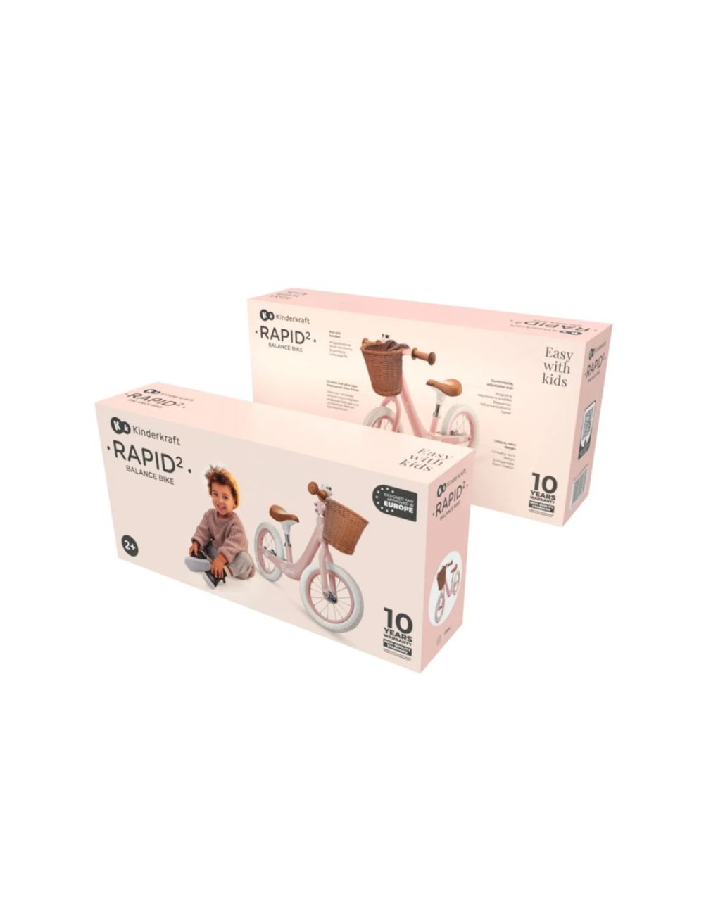 Kinderkraft ποδηλατάκι ισορροπίας rapid 2 pink krrapi02pnk0000 - Kinderkraft