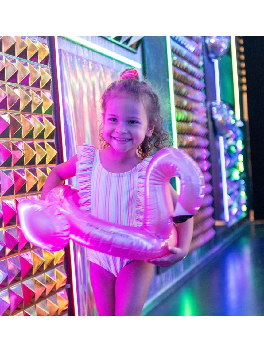 Swim essentials φουσκωτό σωσίβιο θαλάσσης 56cm splitring rose gold flamingo swe-2020se04 - Swim Essentials