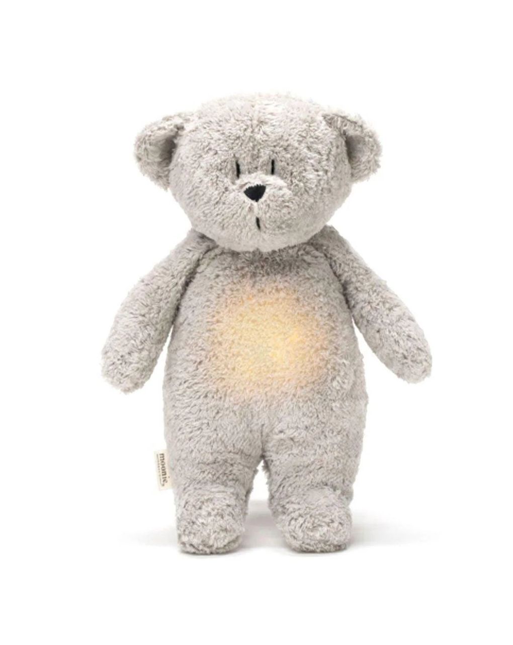 Moonie 2.0 the organic humming bear επαναφορτιζόμενο βοήθημα ύπνου με ηχογράφιση και αισθητήρα κλάματος grey - MOONIES