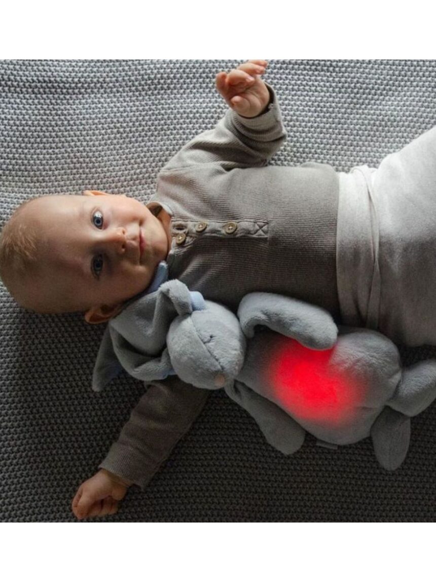 Moonie 2.0 the humming friend επαναφορτιζόμενο βοήθημα ύπνου με αισθητήρα κλάματος και φωτισμό silver bunny - MOONIES