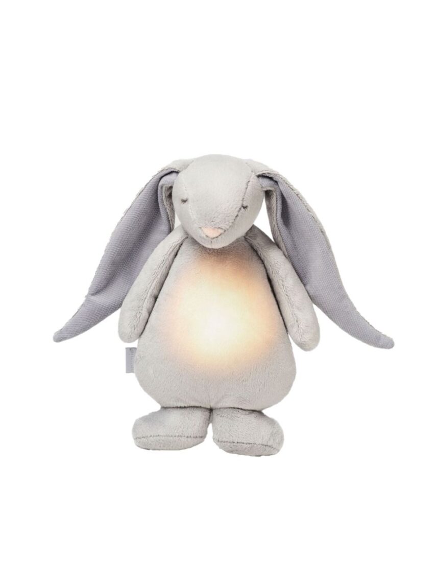 Moonie 2.0 the humming friend επαναφορτιζόμενο βοήθημα ύπνου με αισθητήρα κλάματος και φωτισμό silver bunny - MOONIES