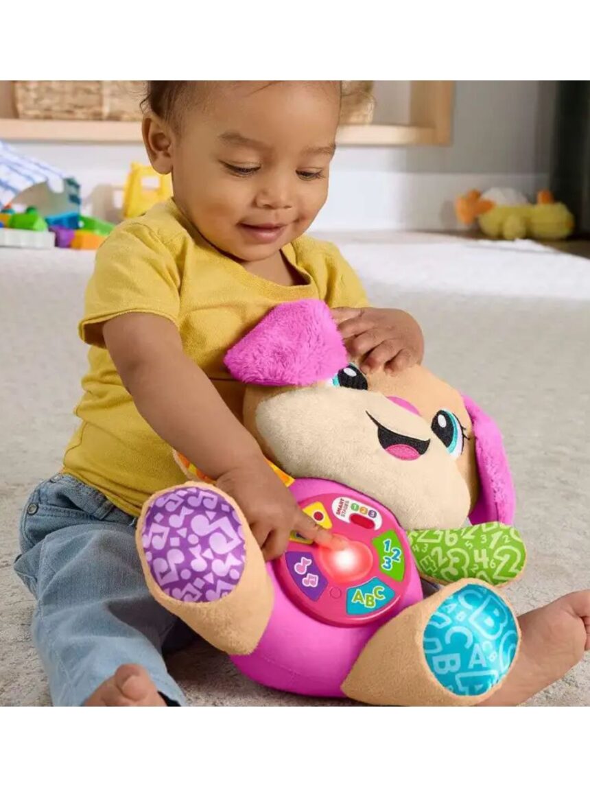 Mattel fisher-price laugh & learn εκπαιδευτικό σκυλάκι smart stages 6-36m ροζ jfd34 - Fisher-Price