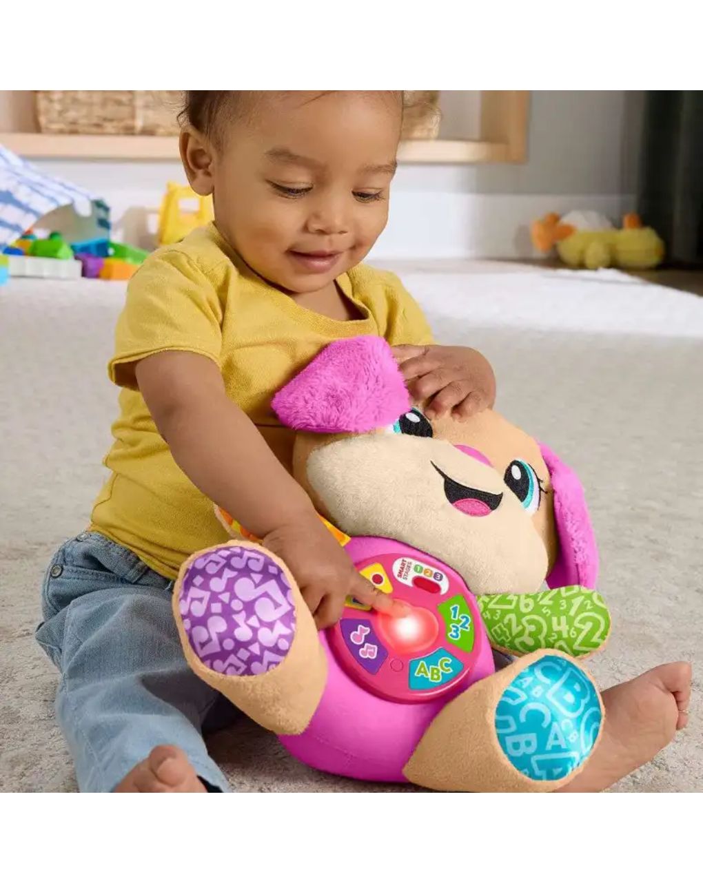 Mattel fisher-price laugh & learn εκπαιδευτικό σκυλάκι smart stages 6-36m ροζ jfd34 - Fisher-Price