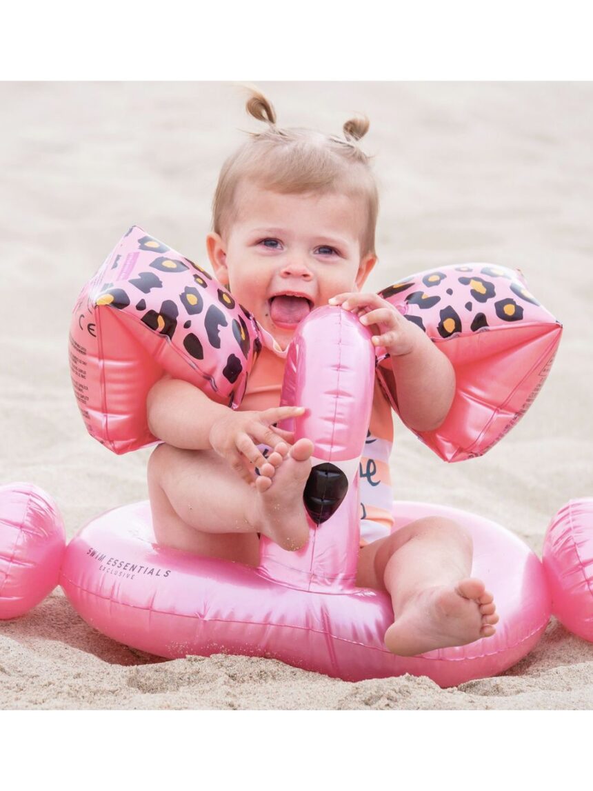 Swim essentials φουσκωτό σωσίβιο θαλάσσης 56cm splitring rose gold flamingo swe-2020se04 - Swim Essentials