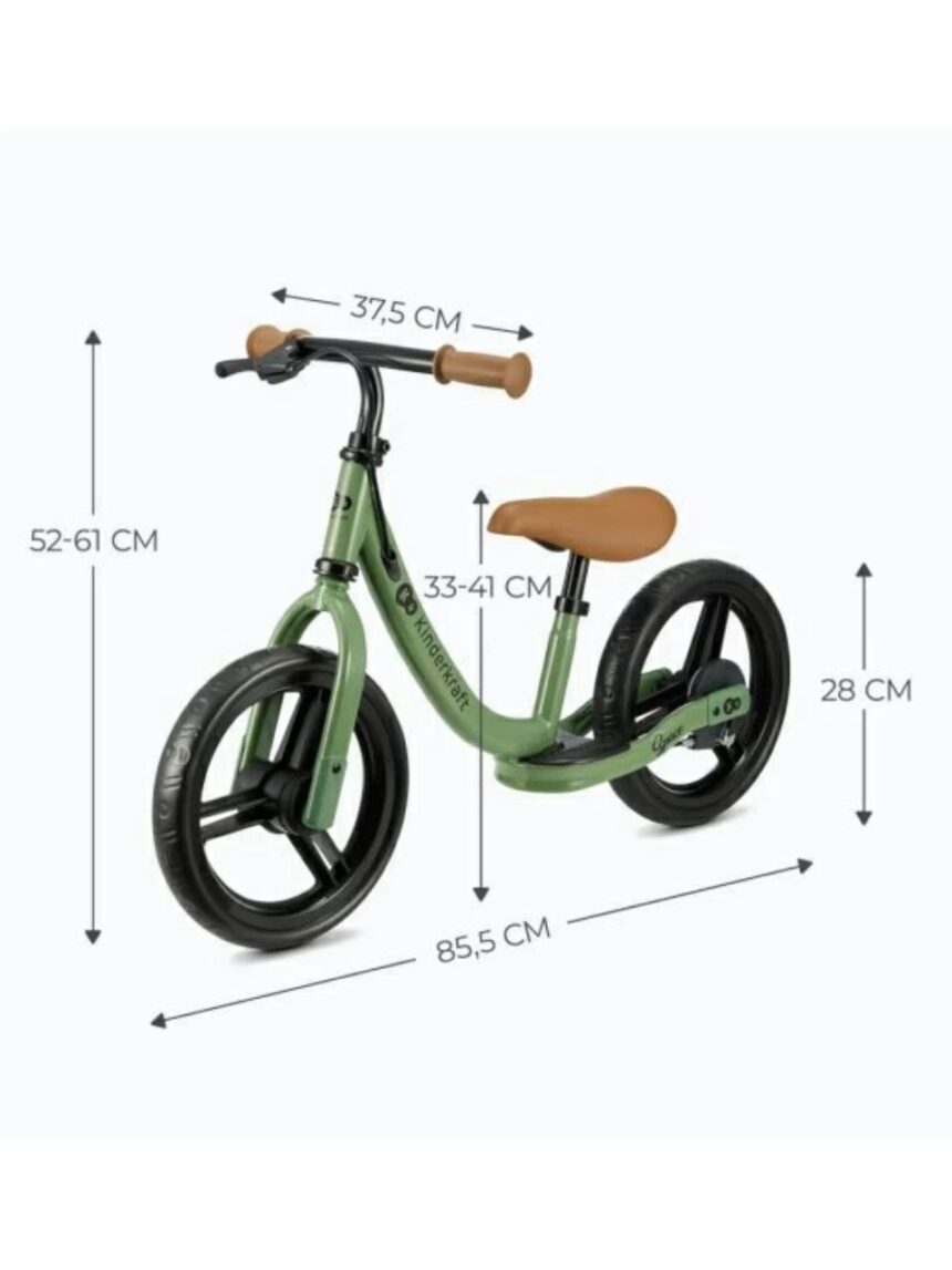 Kinderkraft ποδηλατάκι ισορροπίας space light green krspac23gre0000 - Kinderkraft