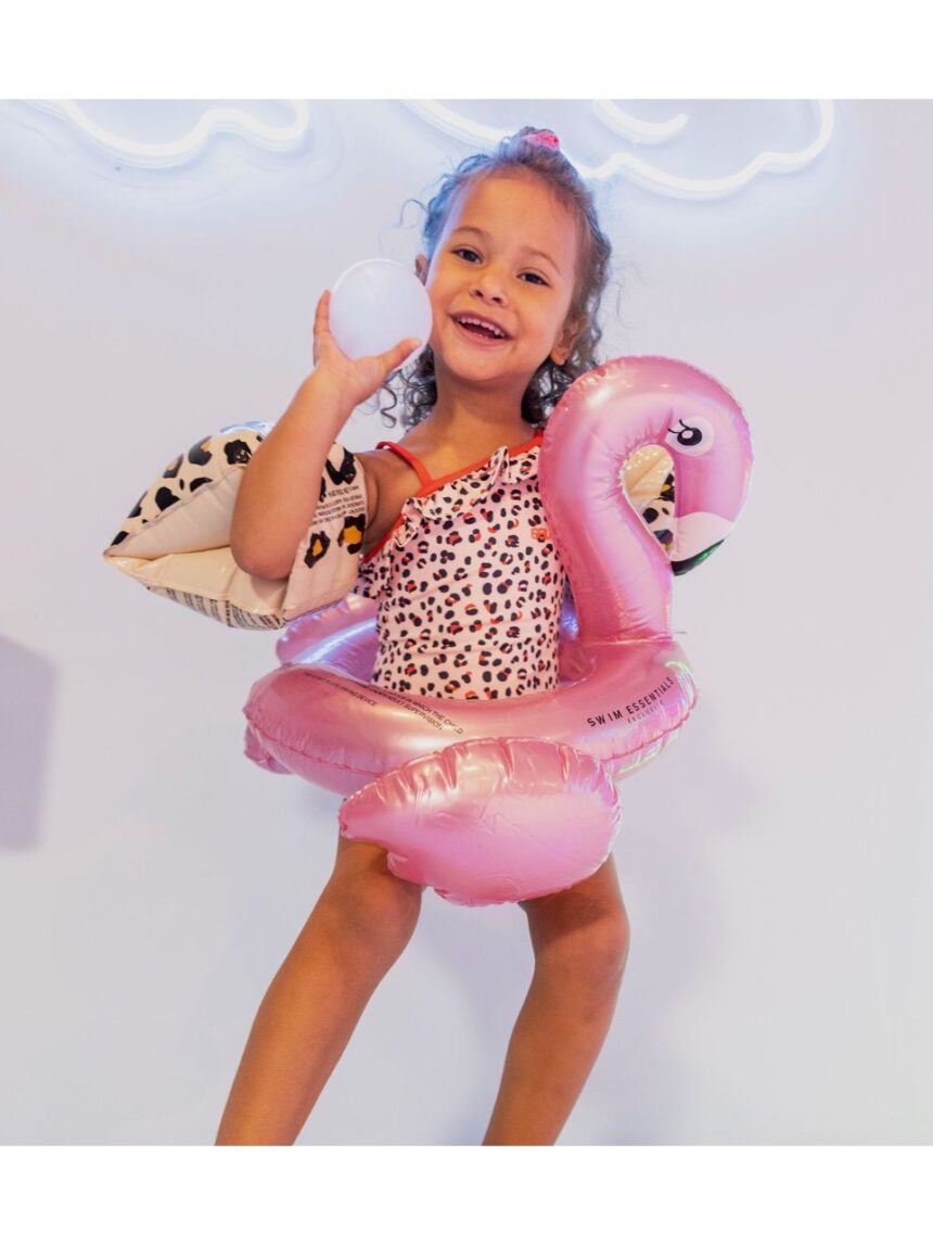 Swim essentials φουσκωτό σωσίβιο θαλάσσης 56cm splitring rose gold flamingo swe-2020se04 - Swim Essentials