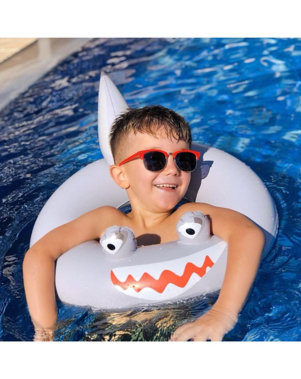 Swim essentials φουσκωτό σωσίβιο θαλάσσης 55cm grey shark swe-2023se987 - Swim Essentials