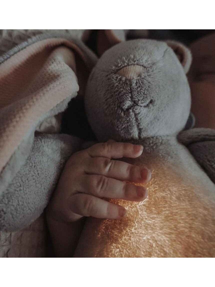 Moonie 2.0 the humming friend επαναφορτιζόμενο βοήθημα ύπνου με αισθητήρα κλάματος και φωτισμό silver bunny - MOONIES