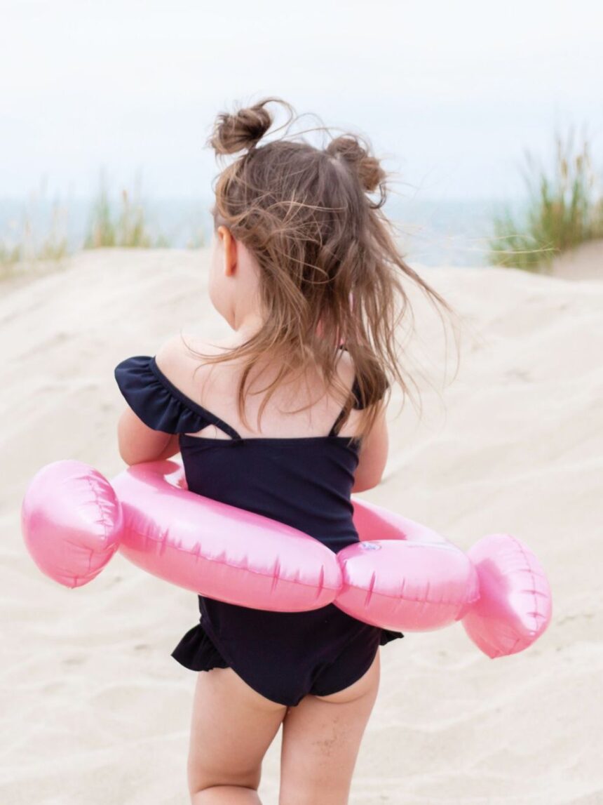 Swim essentials φουσκωτό σωσίβιο θαλάσσης 56cm splitring rose gold flamingo swe-2020se04 - Swim Essentials