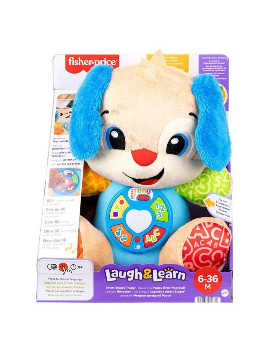 Mattel fisher-price laugh & learn εκπαιδευτικό σκυλάκι smart stages 6-36m jfd25 - Fisher-Price