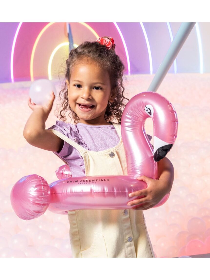 Swim essentials φουσκωτό σωσίβιο θαλάσσης 56cm splitring rose gold flamingo swe-2020se04 - Swim Essentials