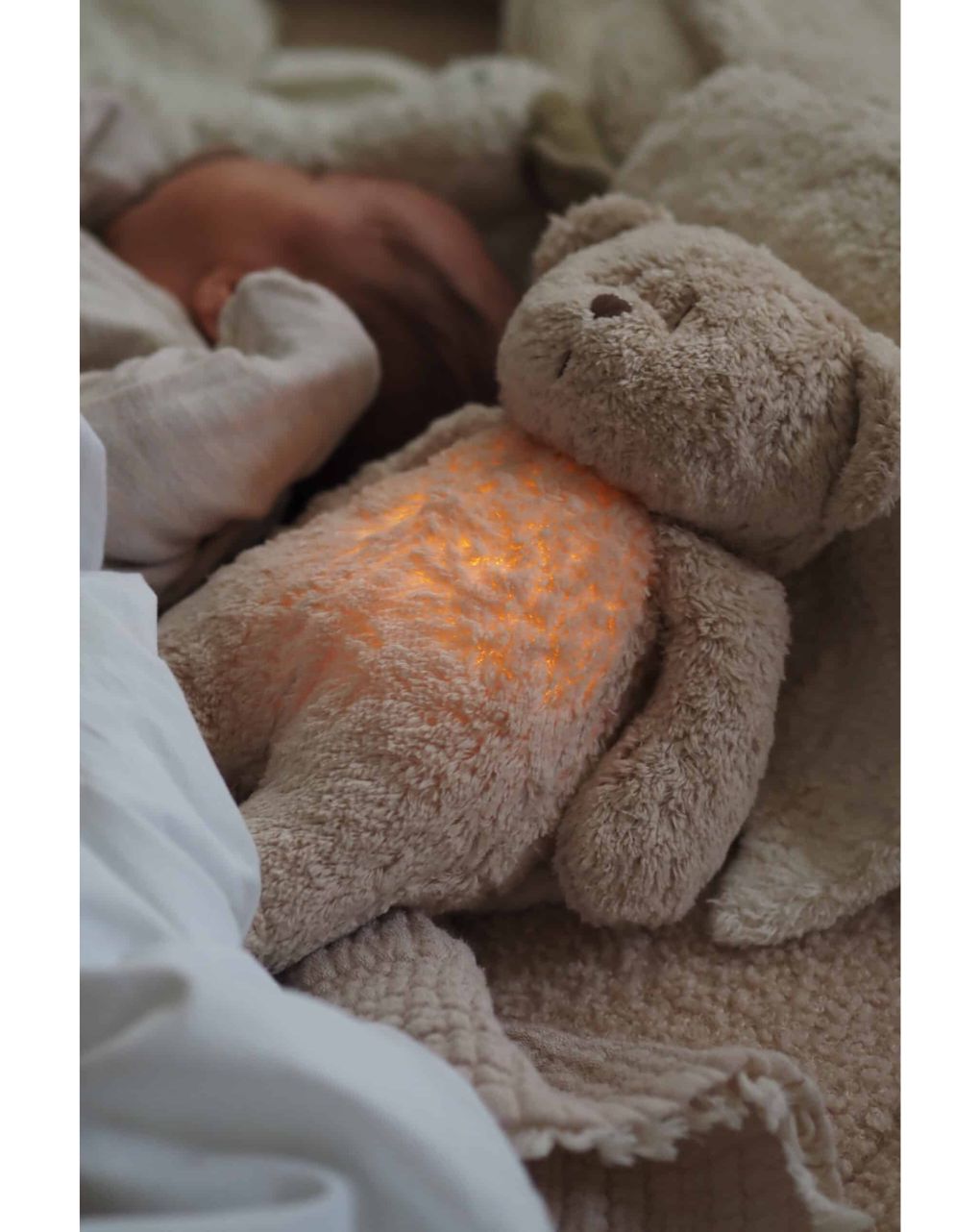 Moonie 2.0 the organic humming bear επαναφορτιζόμενο βοήθημα ύπνου με ηχογράφιση και αισθητήρα κλάματος polar - MOONIES