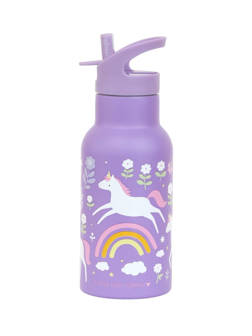 A little lovely company μπουκάλι θερμός με διπλό τοίχωμα από ανοξείδωτο ατσάλι 350ml unicorn dreams dbssud77 - A LITTLE LOVELY COMP