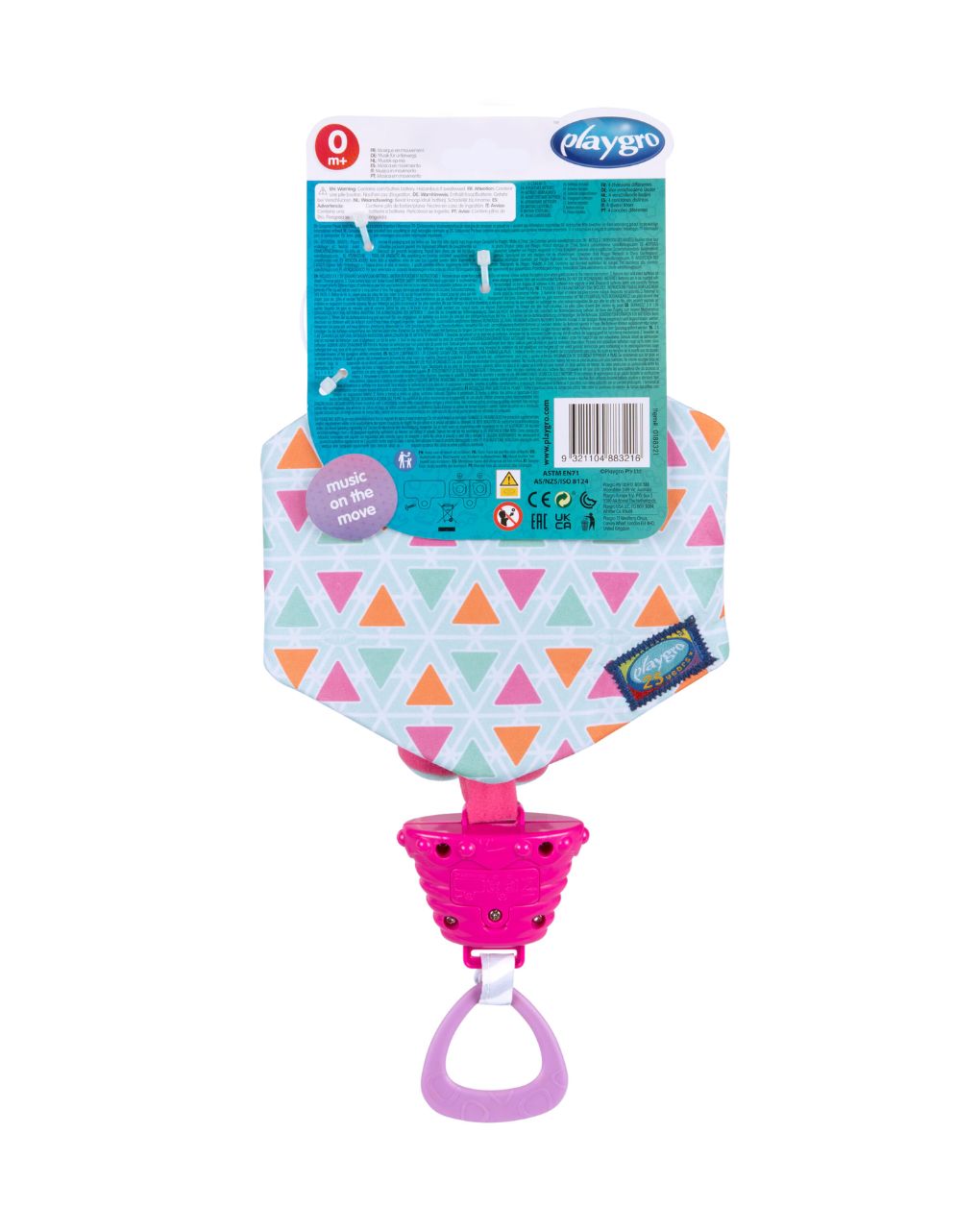 Playgro κρεμαστό μουσικό παιχνίδι με κλιπ polar pals musical pullstring cat - Playgro