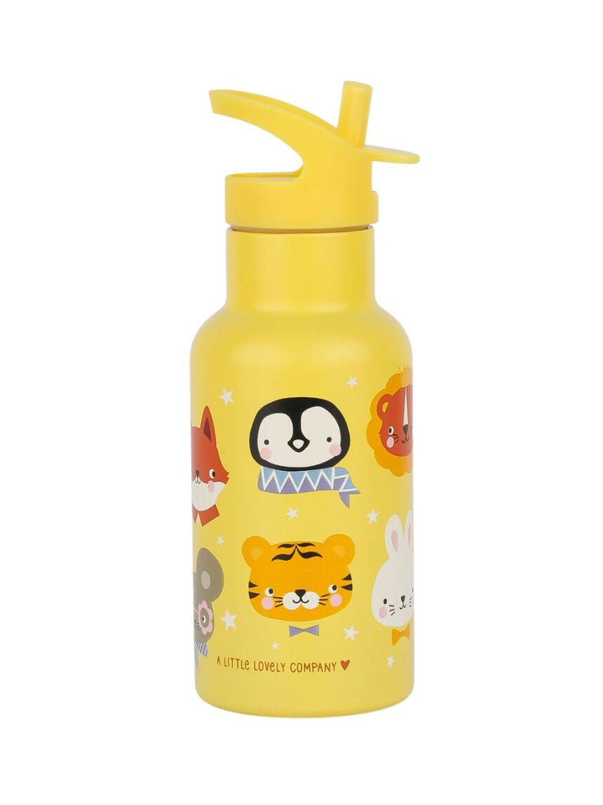 A little lovely company μπουκάλι θερμός με διπλό τοίχωμα από ανοξείδωτο ατσάλι 350ml animal friends dbssaf87 - A LITTLE LOVELY COMP