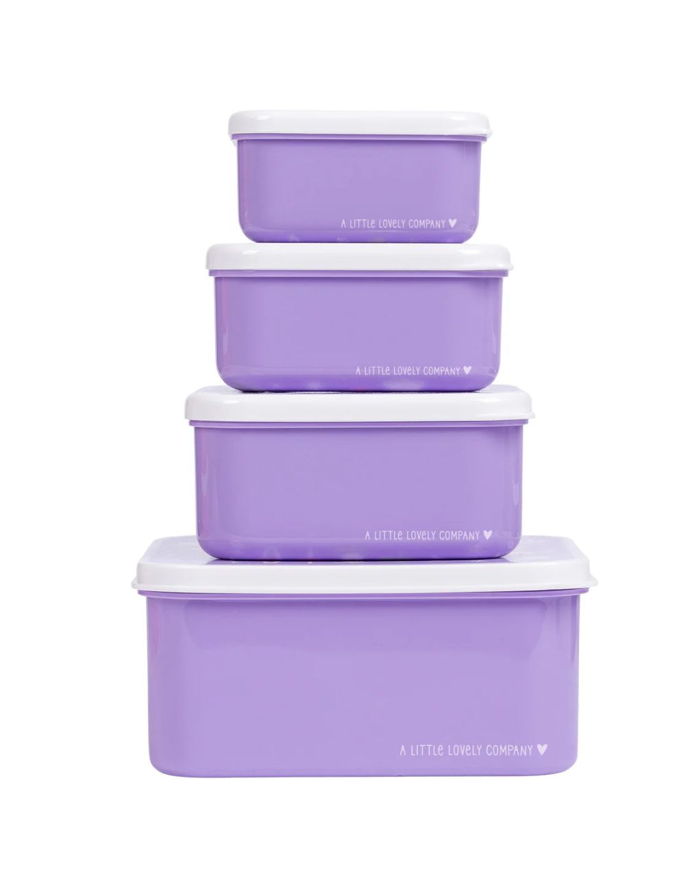 A little lovely company σετ 4 δοχεία φαγητού lunch & snack box unicorn dreams sbseud73 - A LITTLE LOVELY COMP