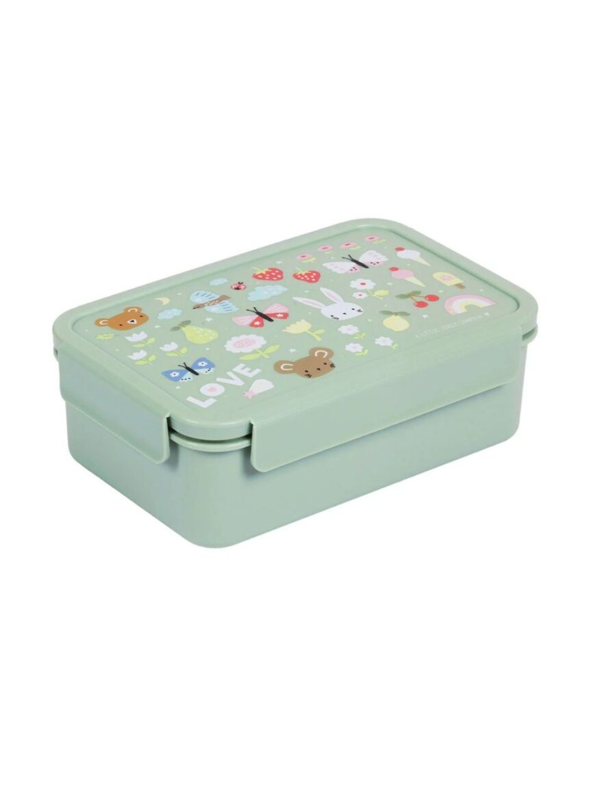 A little lovely company δοχείο φαγητού bento με χωρίσματα 1200ml joy sbjomu57 - A LITTLE LOVELY COMP