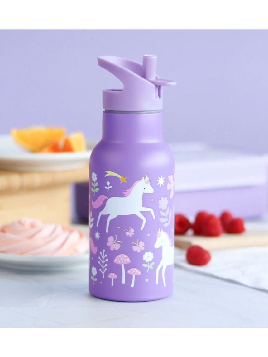 A little lovely company μπουκάλι θερμός με διπλό τοίχωμα από ανοξείδωτο ατσάλι 350ml unicorn dreams dbssud77 - A LITTLE LOVELY COMP