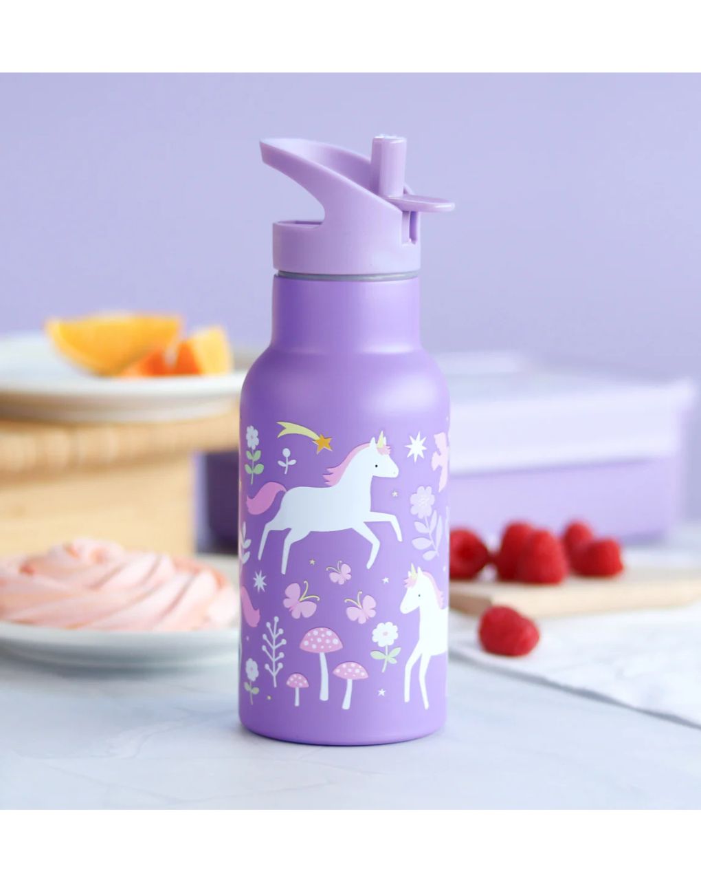 A little lovely company μπουκάλι θερμός με διπλό τοίχωμα από ανοξείδωτο ατσάλι 350ml unicorn dreams dbssud77 - A LITTLE LOVELY COMP