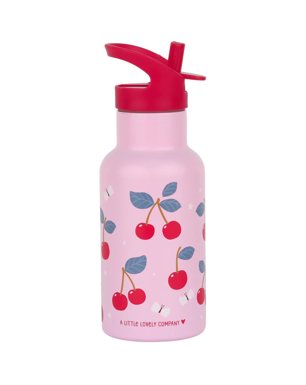 A little lovely company μπουκάλι θερμός με διπλό τοίχωμα από ανοξείδωτο ατσάλι 350ml cherries dbssch88 - A LITTLE LOVELY COMP